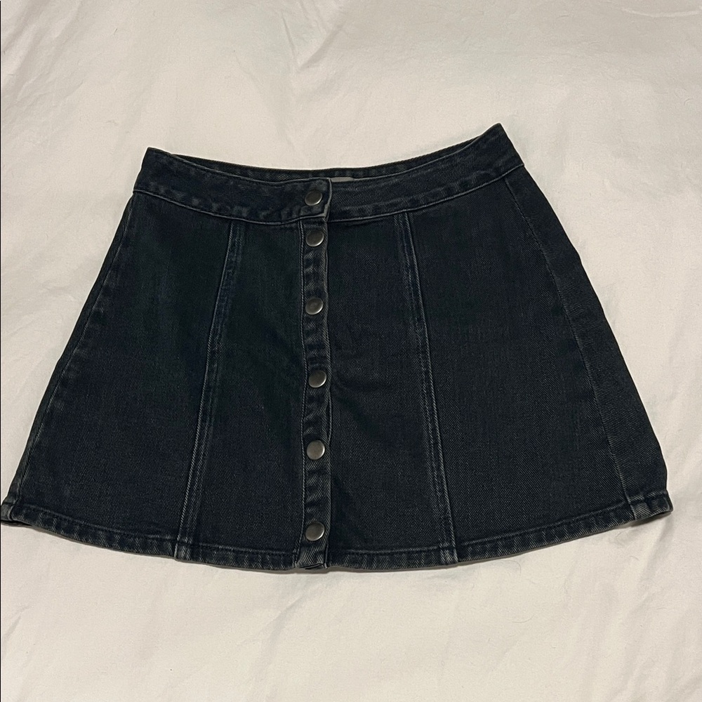 Brandy Melville Denim Button-Up Skirt